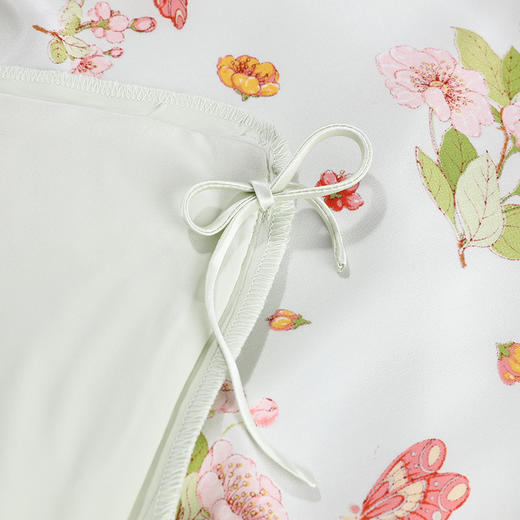 【皇锦】印花空调真丝被三件套·海棠蝴蝶 商品图2