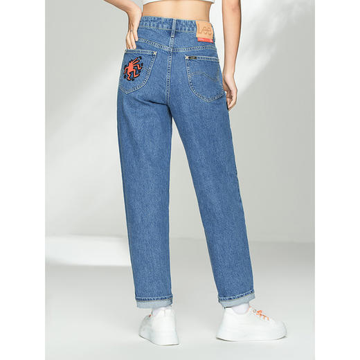【Keith Haring联名】Lee 21新品高腰男友酷女牛仔裤LWZ4115PCBMV 商品图1