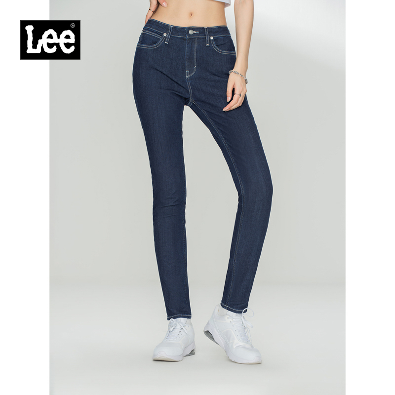 【尺码24】Lee商场同款433版型修身窄脚女牛仔裤显瘦LWS4335GE898