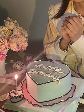 心形蛋糕K款 漫画爱心蛋糕  n 