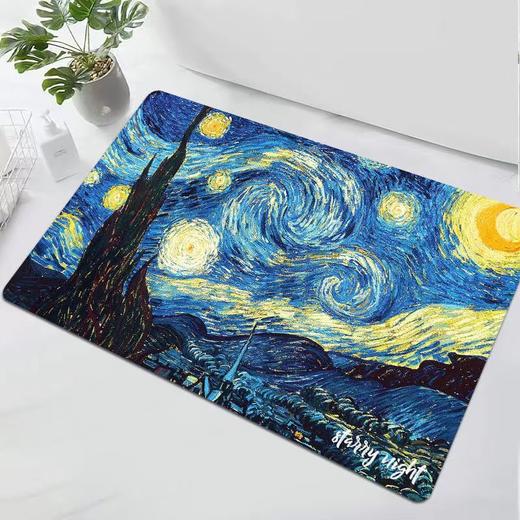 小清新ins唯美艺术风硅藻泥浴室卫生间吸水地垫洗手间厕所门口防滑脚垫子 商品图4