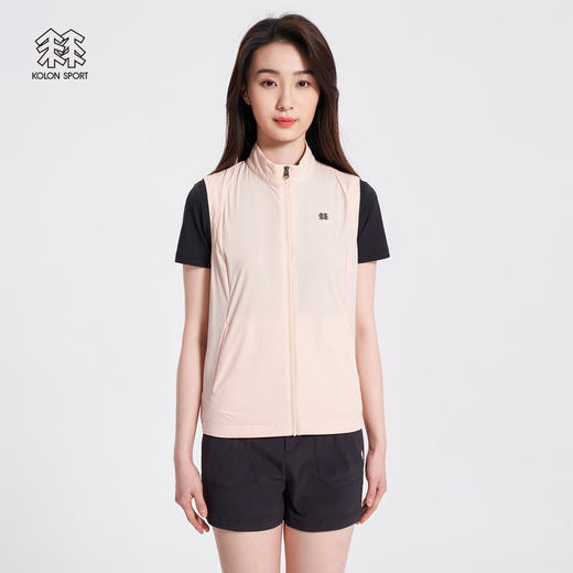 KOLONSPORT可隆户外休闲衣女款防泼水马甲凉感运动马夹防晒上衣	LKVT2MN148 商品图1