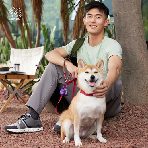 KOLONSPORT可隆户外休闲衣速干运动上衣弹力打底男款防晒短袖T恤LHRT2MT567 商品图0