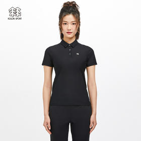 KOLONSPORT可隆短袖凉感T恤户外休闲衣透汽运动上衣防晒POLO衫LKPT2MN248