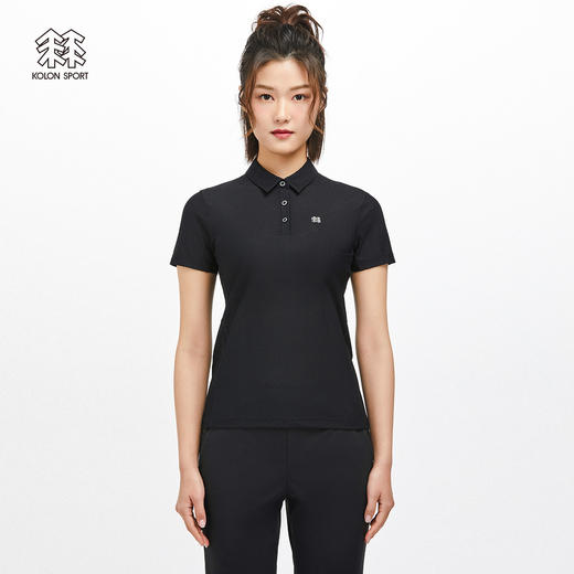 KOLONSPORT可隆短袖凉感T恤户外休闲衣透汽运动上衣防晒POLO衫LKPT2MN248 商品图0
