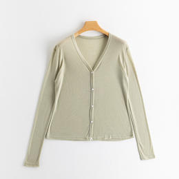 氧气小开衫女针织衫吊带外搭薄款披肩夏季上衣空调衫天丝防晒衫 商品图0