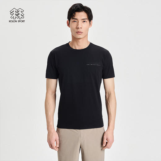 KOLONSPORT可隆户外休闲衣速干运动上衣弹力打底男款防晒短袖T恤LHRT2MT567 商品图5