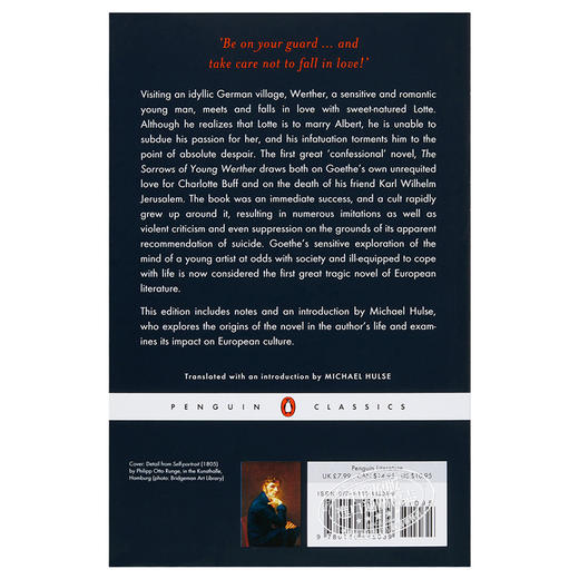 预售 【中商原版】歌德：少年维特的烦恼 英文原版 The Sorrows of Young Werther Goethe 商品图1