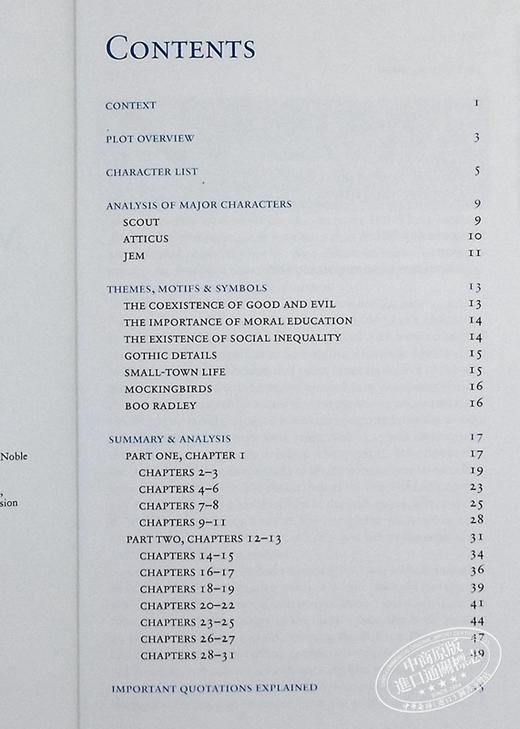【中商原版】文学导读系列：杀死一只知更鸟 英文原版 SparkNotes Literature Guide: To Kill a Mockingbird SparkNotes 商品图4