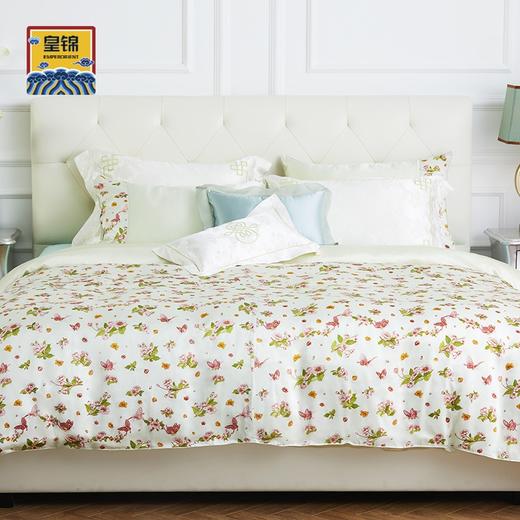 【皇锦】印花空调真丝被三件套·海棠蝴蝶 商品图0