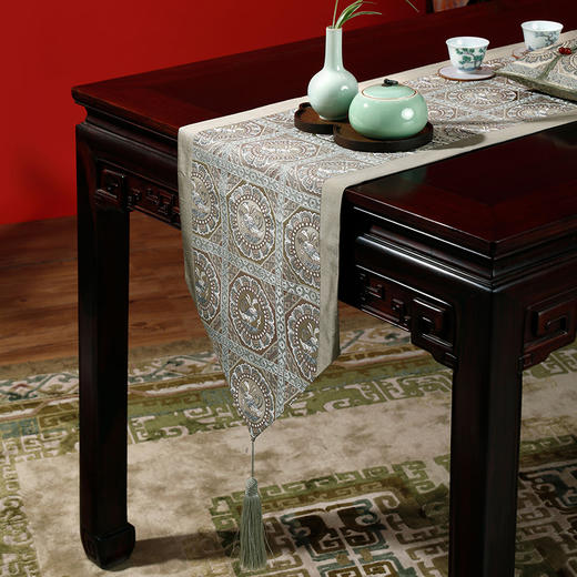 【皇锦】织锦纸巾盒·双雁衔绶 商品图3