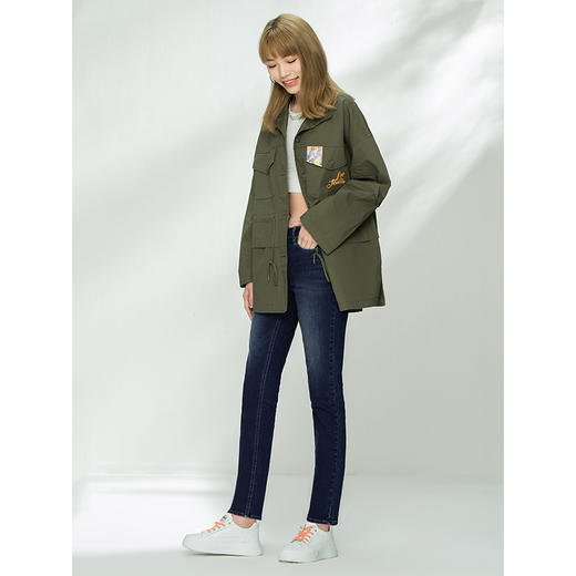 Lee商场同款21春夏新舒适橄榄色女工装休闲夹克外套L435856CSANL 商品图2