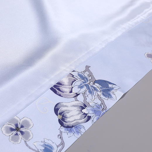 【皇锦】印花空调真丝被三件套-瓜蝶连绵 商品图2