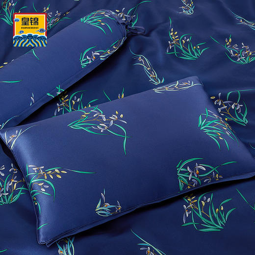 【皇锦】真丝护颈枕桑蚕丝枕荞麦壳颈椎枕-兰兮 商品图1