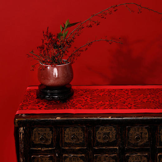 【皇锦】织锦桌旗·富贵双鱼 商品图3