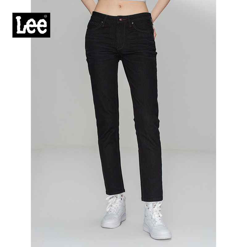 【腰围24】Lee商场同款401版标准小脚女牛仔九分裤显瘦LWZ4012VLBNG