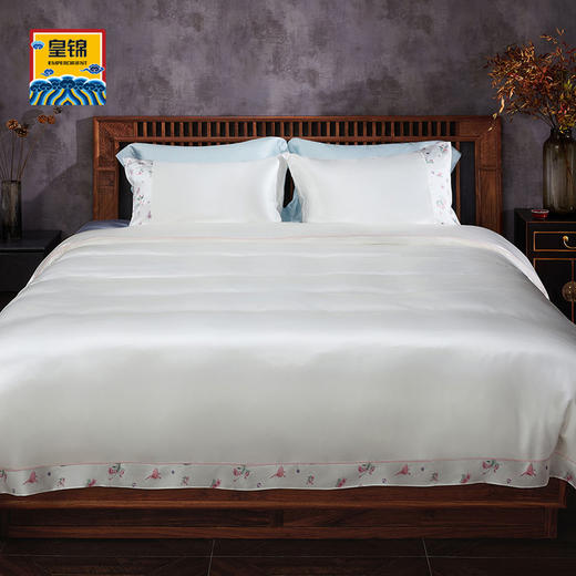 【皇锦】桑蚕丝素色被套三件套·五行 商品图2