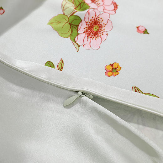 【皇锦】印花空调真丝被三件套·海棠蝴蝶 商品图3