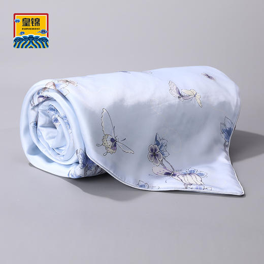 【皇锦】真丝方毯儿童蚕丝被·瓜蝶连绵 商品图1