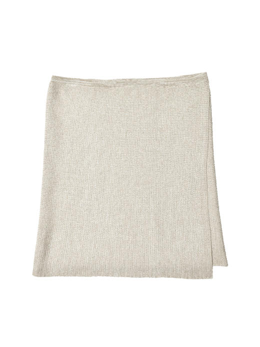 2022新款女士丝羊绒12针双股混色一片式短裙 商品图4