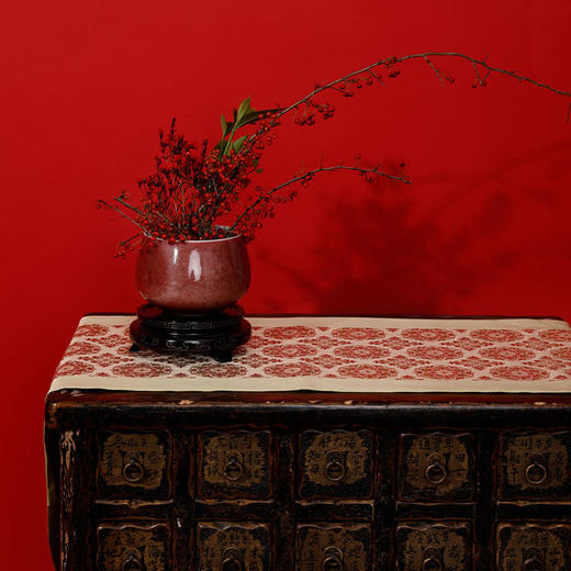 【皇锦】织锦桌旗·宝相花 商品图3