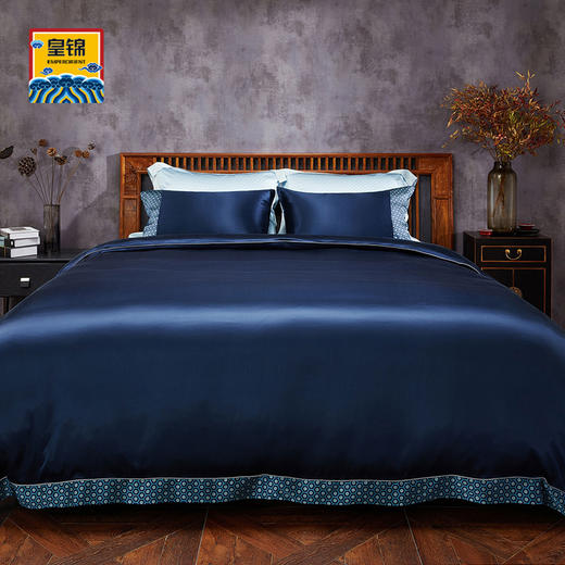 【皇锦】桑蚕丝素色被套三件套·五行 商品图1