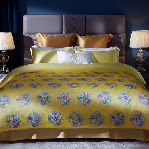 【皇锦】印花被套三件套·祥云八宝 商品图2