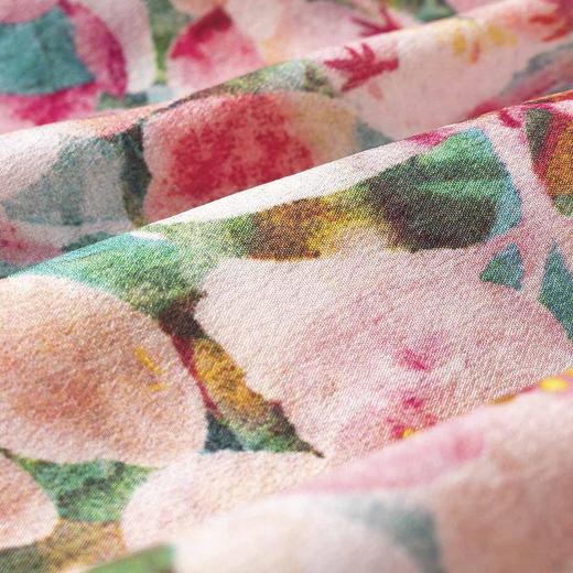 新款原创，设计印花宽松小个子大码女装真丝连衣裙WWM-69218 商品图3