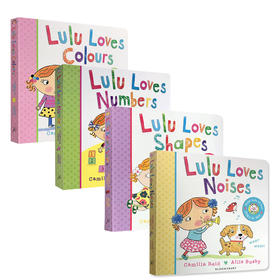 Lulu Loves noises/Shapes/Numbers/Colours 我爱露露纸板翻翻书 英文原版绘本2-6岁幼儿英语启蒙认知故事书英语启蒙认识图画书