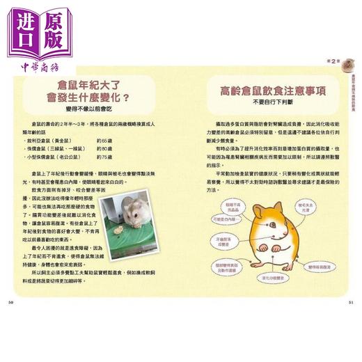 【中商原版】仓鼠的饮食 营养指南 港台原版 山口俊介 山口树美 枫叶社文化 宠物喂养饲养 商品图3