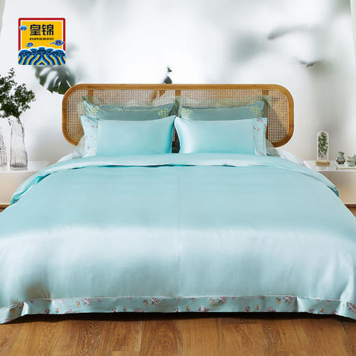 【皇锦】桑蚕丝素色被套三件套·五行 商品图3