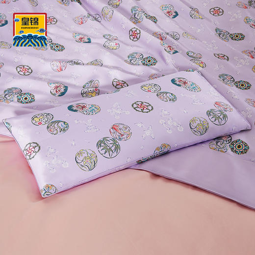 【皇锦】真丝枕头印花桑蚕丝荞麦枕·皮球花 商品图1