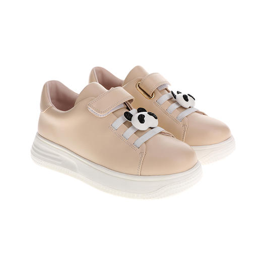 sheme《国宝小白》儿童亲子款运动休闲小白鞋进口舒适环保苹果皮面料可定制 商品图5