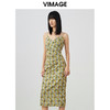 VIMAGE/纬漫纪夏季新款印花时尚气质吊带连衣裙V1707335 商品缩略图4