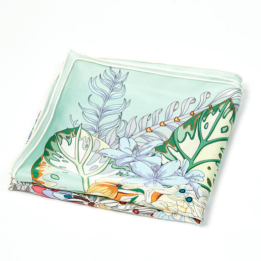 【皇锦】真丝围巾印花丝巾桑蚕丝方巾·无尽夏 商品图3