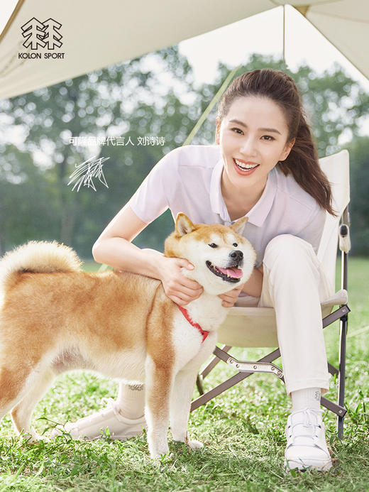 KOLONSPORT可隆【刘诗诗同款】POLO女款防晒运动上衣速干保罗衫LKPT2MT564 商品图0