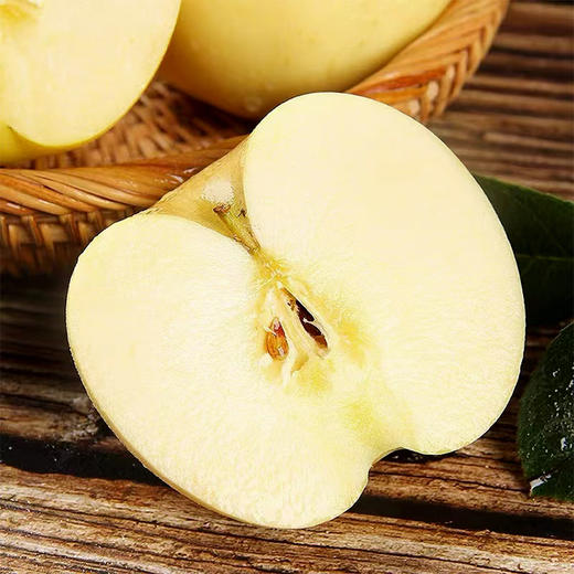 山东烟台奶油富士（黄苹果）带箱4.5斤左右 商品图1