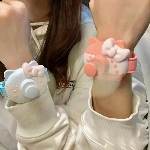 抖音小红书同款kt手表风扇迷你USB充电轻巧学生helloki手腕表电扇国庆出游 商品图2