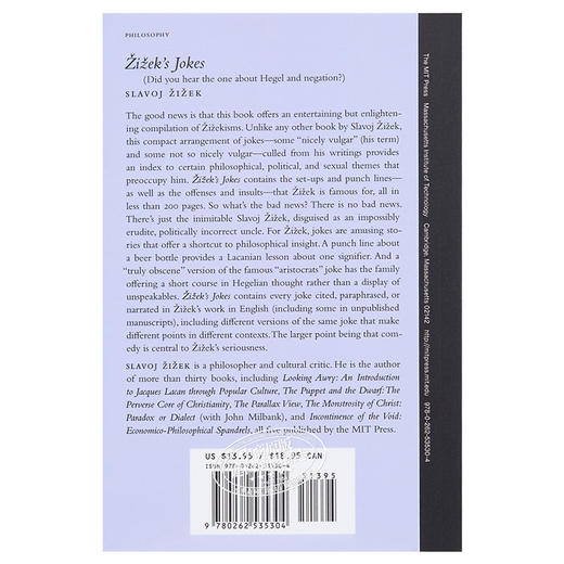 预售 【中商原版】齐泽克的玩笑：（你听说过黑格尔和否定性吗？）英文原版 Zizek's Jokes Slavoj Zizek MIT Press 哲学书籍 商品图1