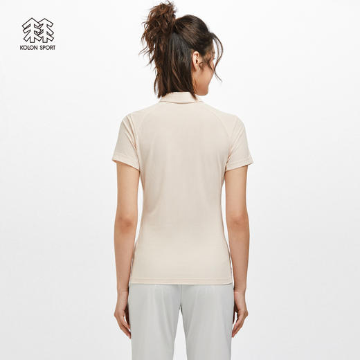 KOLONSPORT可隆短袖凉感T恤户外休闲衣透汽运动上衣防晒POLO衫LKPT2MN248 商品图3