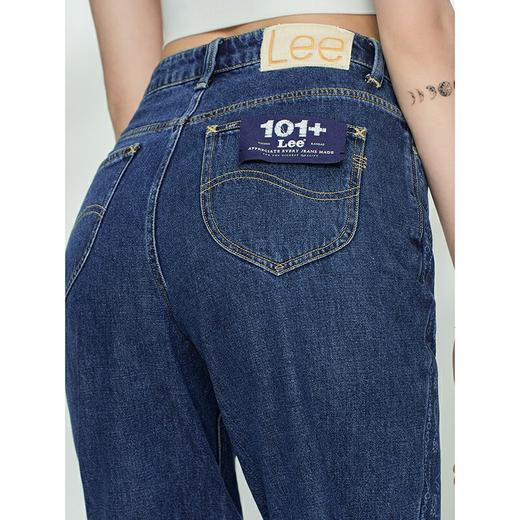 Lee商场同款101+21新品411舒适高腰蓝男友酷女牛仔裤LWZ4115PNAVB 商品图3
