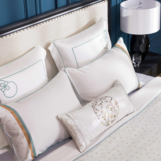 【皇锦】皇锦独家第三代暖真丝三件套桑蚕丝-敦煌卷草系列 商品图3