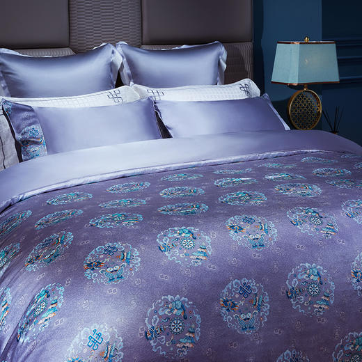 【皇锦】印花被套三件套·祥云八宝 商品图4