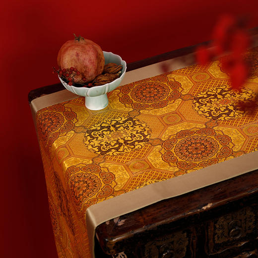 【皇锦】织锦桌旗·夔龙八大运 商品图4