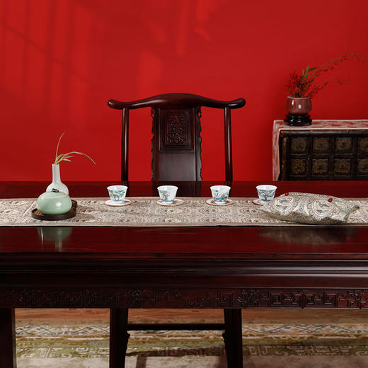 【皇锦】织锦纸巾盒·双雁衔绶 商品图2