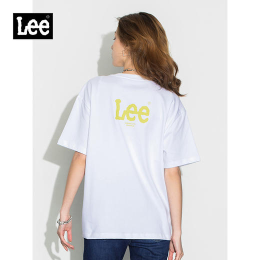 Lee商场同款22春夏新品舒适男友版印花多色女短袖T恤LWT0024193RT 商品图0