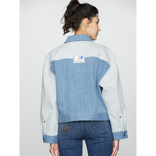 Lee商场同款22春夏新品舒适版浅蓝色拼色女外套LWT0024495TQ-291 商品图1