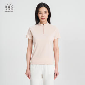 KOLONSPORT可隆户外休闲衣女款防晒UPF50+短袖吸湿打底衫弹力T恤LKZT2MN242