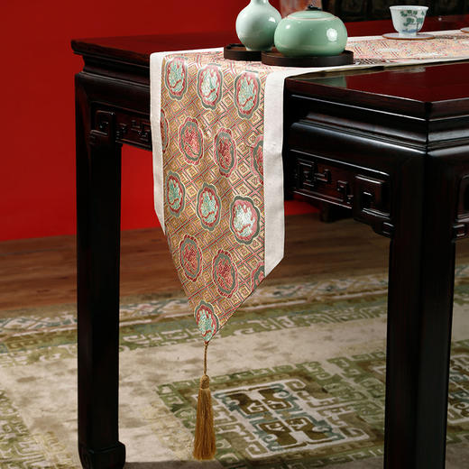 【皇锦】织锦桌旗·狮子 商品图2