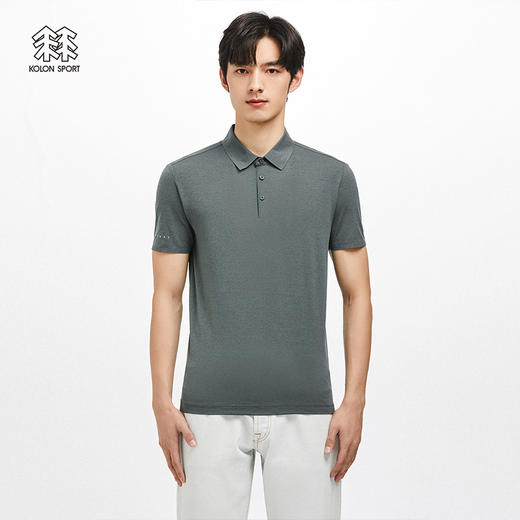 KOLONSPORT可隆【陈坤同款】POLO男款防晒运动上衣速干短袖保罗衫LHPT2MT563 商品图6